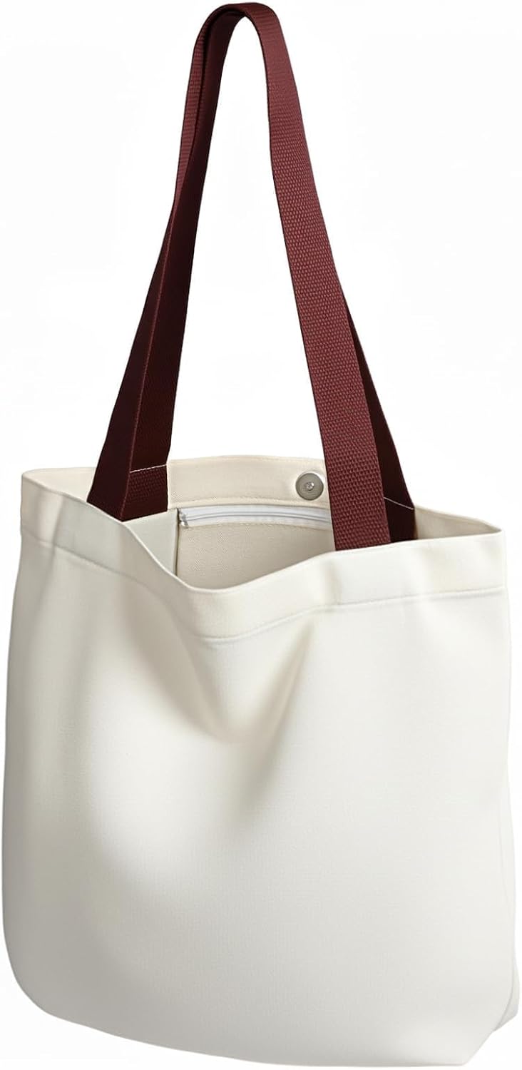 Woventote Natural Canvas Tote Bag 14x15in Reusable Shopping Bag