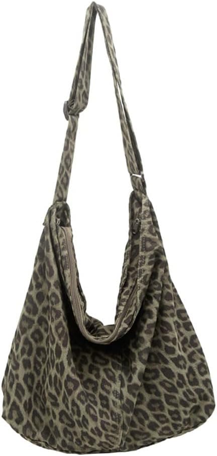 Woventote Cotton Canvas Crossbody Beach Tote Bag with 3 External Pockets Zipper Closure