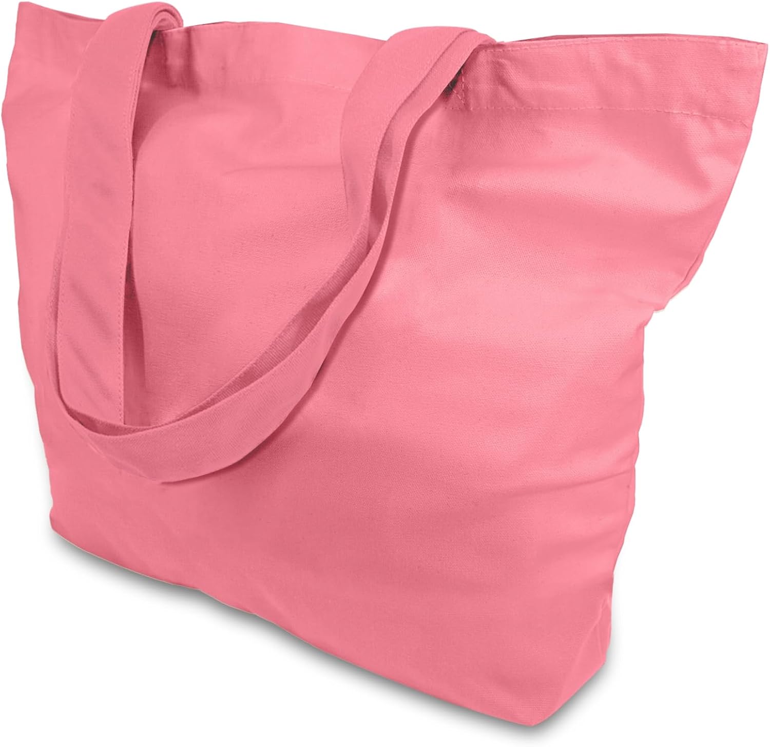 Woventote 12oz Heavy Cotton Canvas Tote Bag Two-Tone Reusable Grocery Bag for DIY Crafts