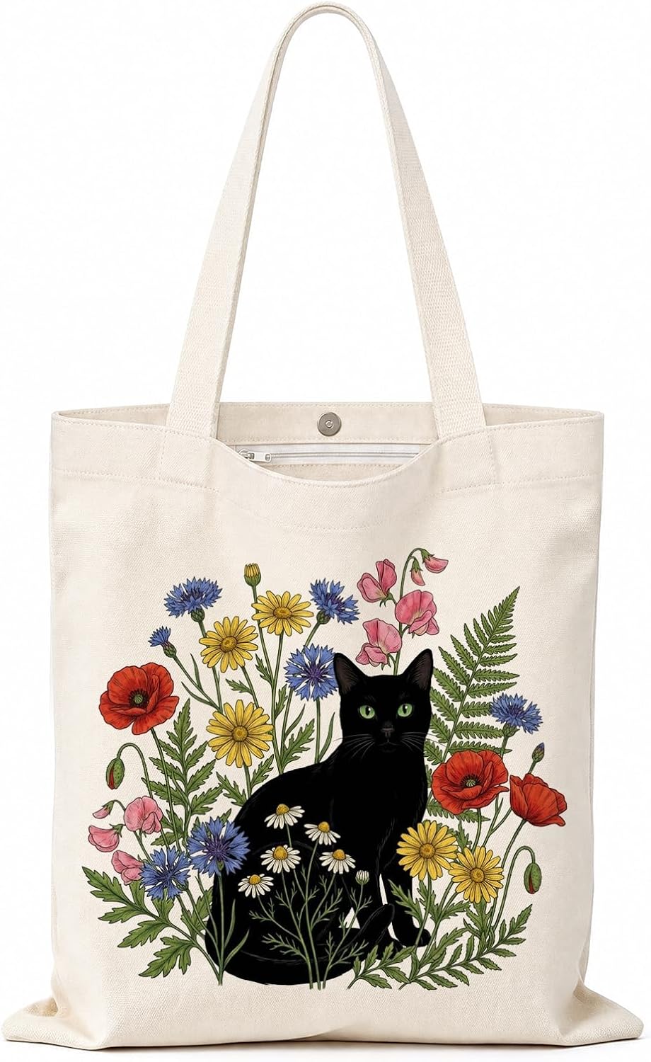 Woventote Natural Canvas Tote Bag 14x15in Reusable Shopping Bag