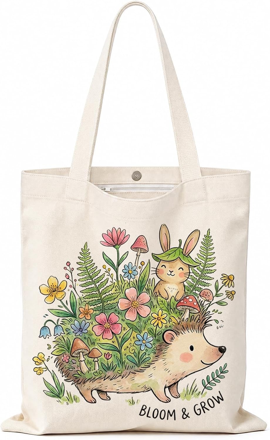 Woventote Natural Canvas Tote Bag 14x15in Reusable Shopping Bag