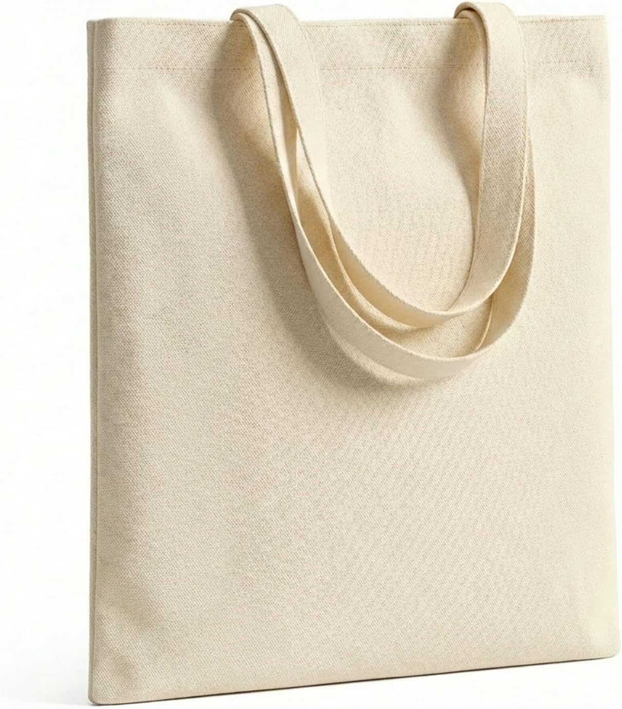 Woventote Natural Canvas Tote Bag 14x15in Reusable Shopping Bag