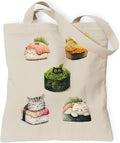 Woventote Dogs Cats Bee Print Canvas Tote Bag with Inner Pocket for Women