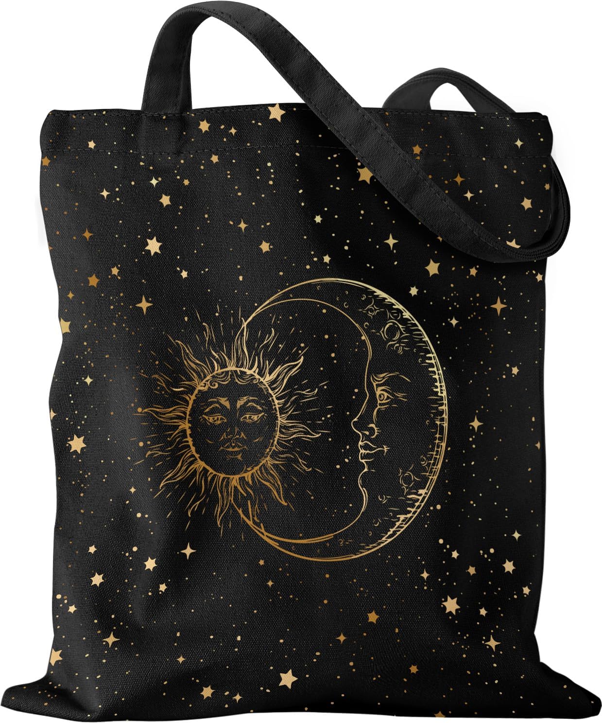 Woventote Canvas Shoulder Tote Bag Casual Bag for Women Travel Shopping Gym