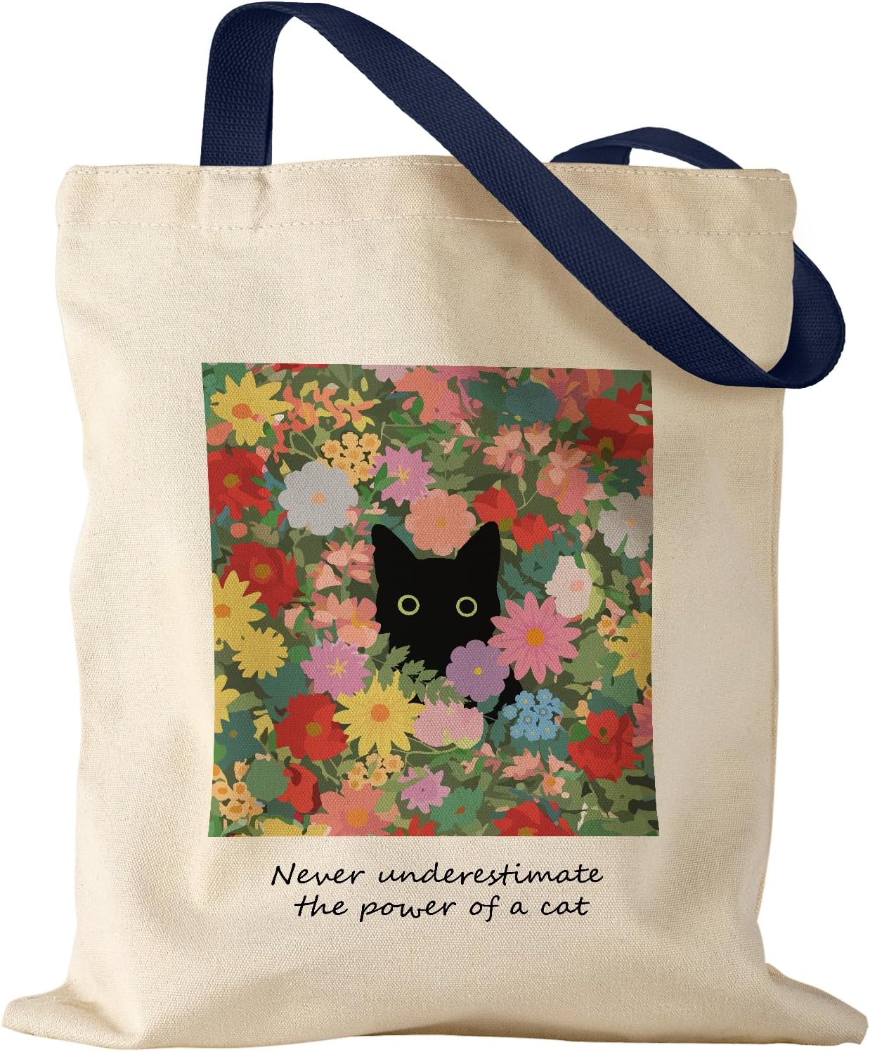 Woventote Canvas Shoulder Tote Bag Casual Bag for Women Travel Shopping Gym